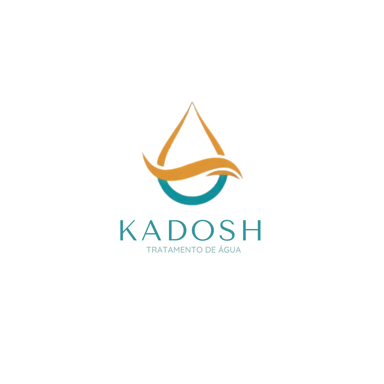 Logo barbearia mascote clássico verde - Kadosh Filtros Logo Kadosh Tratamento de Água com gota estilizada